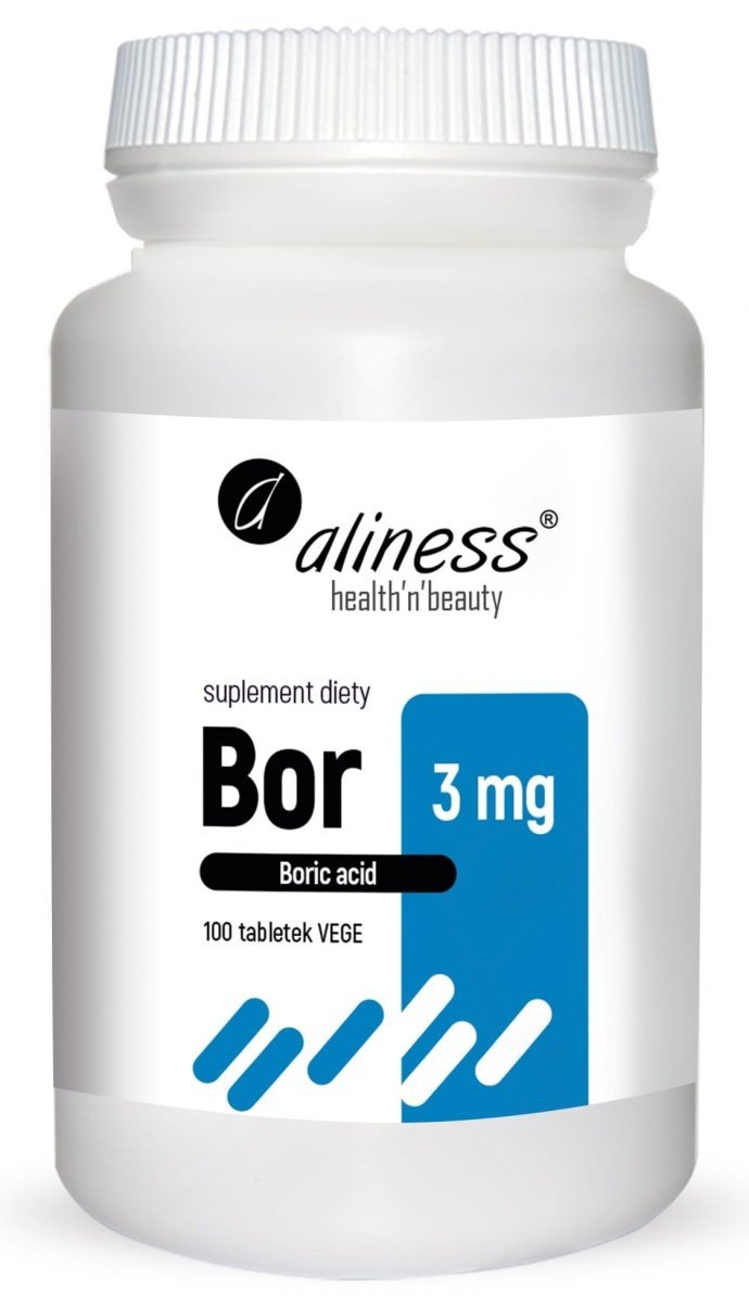 Bor 3 mg (kwas borowy) 100 tabletek vege