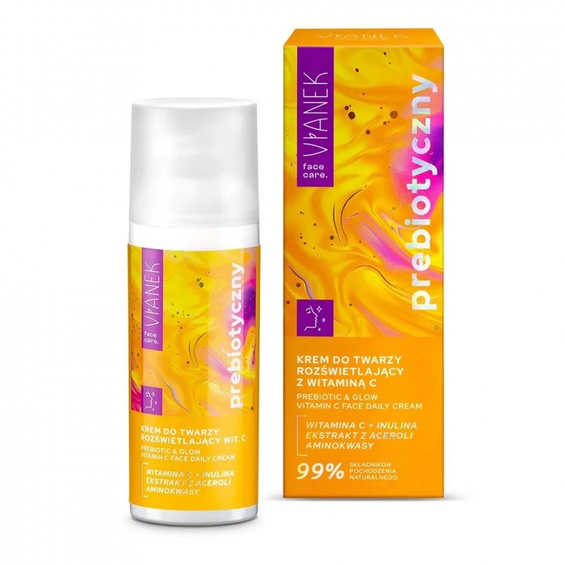 Krem do Twarzy Prebiotyczny Rozświetlający z Witaminą C 50ml