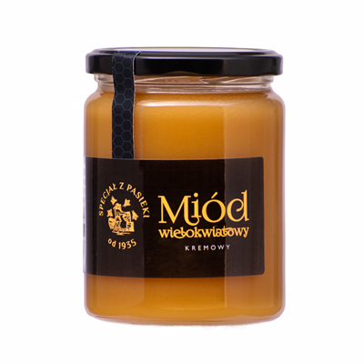 Miód Kremowy Wielokwiatowy 650g