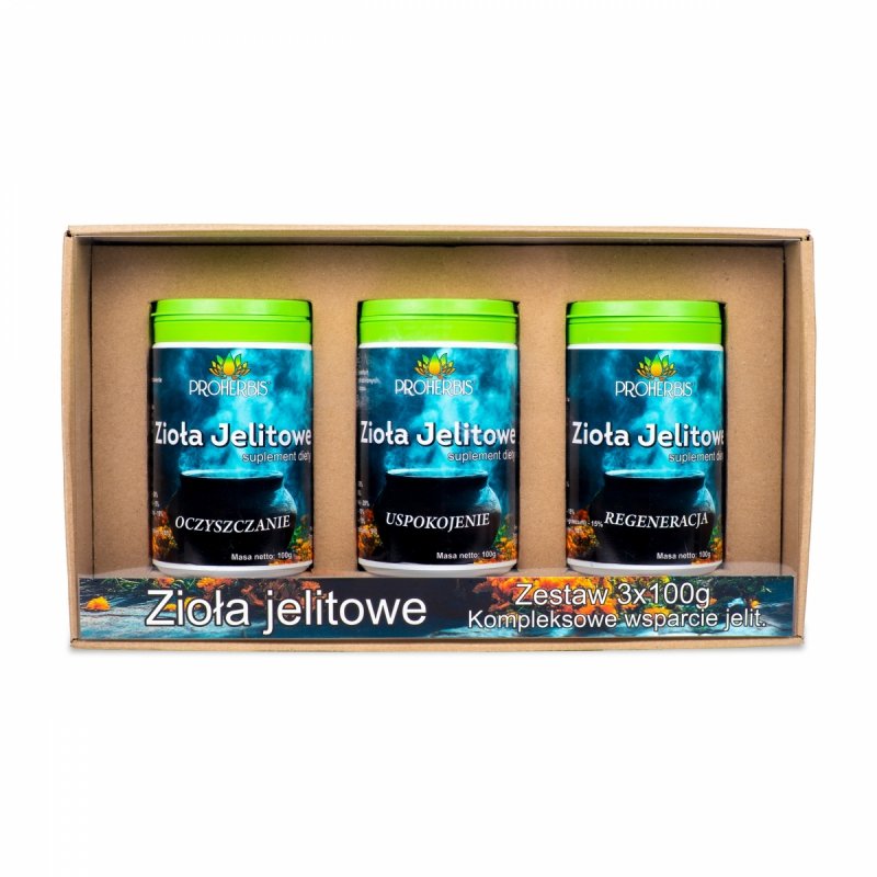 Zioła Jelitowe. Zestaw 3x100g