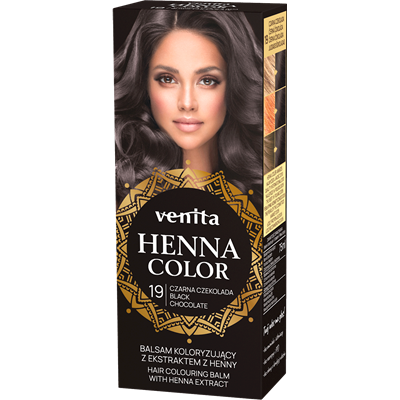 HENNA COLOR Balsam Koloryzujący 19 Czarna Czekolada 75ml