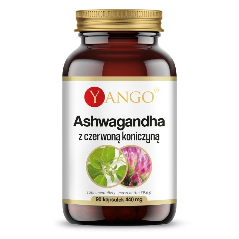 Ashwagandha z Czerwoną Koniczyną 90 kapsułek