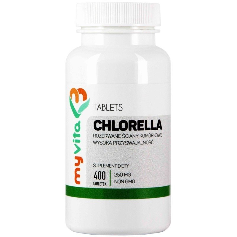 Chlorella 400 tabletek - Oczyszczanie