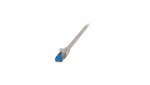 Patchcord SFTP 0,25m Cat6a Superflex szary na kablu Cat7