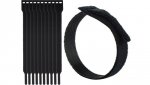 Opaski rzepowe 20x200 BTB Straps czarne /opakowanie 10szt./