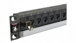 Patch panel RACK 19 kat.6 24p UTP 1U grafit DataGate+ Molex
