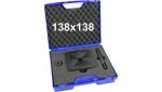 Wycinak kwadratowy do otworów w stali 138x138 mm / Otwornica do blachy 138x138mm / ENERGOTYTAN WK138