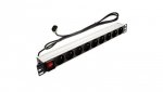 Listwa zasilająca RACK 19 1U 9 gniazd z wtykiem C14 i wyłącznikiem 1,8m