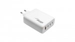 Ładowarka sieciowa Akyga AK-CH-24 140W 3x USB-C + USB-A PD GaN 5-28V / 1.5-5A biała