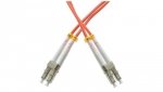 Patchcord światłowodowy FO MM LC-LC duplex 50/125 OM2 1m WAVE OPTICS