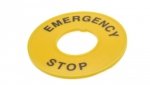 Tabliczka EMERGENCY ostrzegawcza