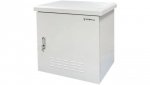 Szafa wisząca RACK 19 6U 600x450mm zewnętrzna hermetyczna drzwi pełne z zamkiem szara IP55 ALANTEC
