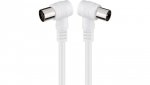 Kabel antenowy kątowy ( 70 dB), podwójne ekranowanie - Długość kabla 10 m