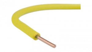 Przewód instalacyjny H07V-U / DY 1,5 750V żólty drut Elektrokabel /100m/