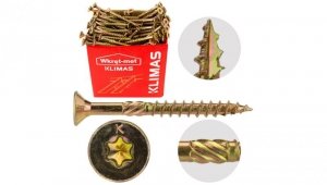 Wkręty ciesielskie z łbem stożkowym i gniazdem TORX 6,0x50 MASTER Wkręt-met /200szt./