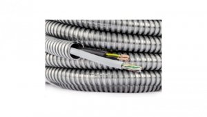 Peszel ochronny metalowy Anaconda Multiflex roz.25 25/21,2mm bezhalogenowy samogasnący rura karbowana elastyczna FCCN 1250N UV