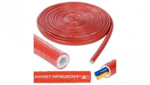 Oplot kablowy koszulka Hiprojacket Aero wąż ochronny peszel odporny na ogień i wysoką temperaturę do 1640C 25mm 15m