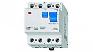 Wyłącznik różnicowoprądowy 63A/3+n/300mA/typ AC,6kA Seria BC