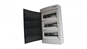 Obudowa natynkowa z tworzywa 3x12 IP40 d.transparentne N+PE