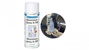 Powłoka antykorozyjna aluminiowa (matowa) Aluminium Spray A-100 400ml WEICON