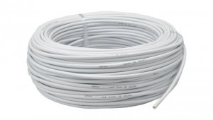 Przewód prądowy H03VV-F / OMY 300V 3x1,5 biały linka Mercor 10m