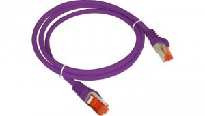 Patchcord S/FTP kat.6A PiMF kabel sieciowy LAN 2x RJ45 linka LSOH fioletowy 3m Alantec