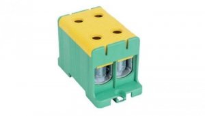 Blok rozdzielczy - odgałęźny 2 - polowy 35-150mm2 żółto-zielony montaż płaski FJ-E150/2/D 1000068