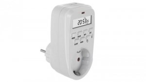 Włącznik czasowy - timer cyfrowy GreenBlue, max. obciążenie 16A, IP20, GB362 F