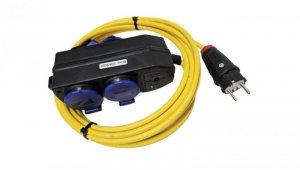 EXTREME Przedłużacz 3x1,5 PUR H07BQ-F 5m 4-fach 1323705