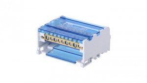 Blok rozdzielczy modułowy Listwa łączeniowa 4x11 125A na szynę DIN TH35 4x (2x 10-35mm2 + 2x 10-25mm2 + 7x 2,5-6mm2) FJ-411/125B