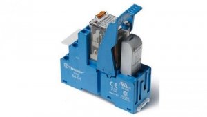 Moduł interfejsowy 27mm, 4P 7A 230V AC, styki AgNi, wskaźnik zadziałania, blokada, przycisk testujący, DIN 58.34.8.230.0060SMA