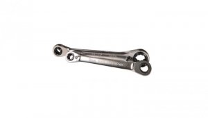 Klucz oczkowy z grzechotką 4w1, 10x13 mm + 17x19 mm, 110782, Haupa