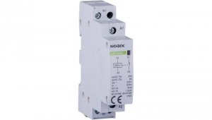 Stycznik modułowy 20A 1xNO cewka 230V TH35 instalacyjny 1-biegunowy 1-modułowy NOARK