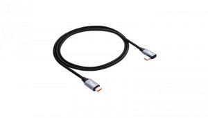 Kabel USB Akyga AK-USB-54 USB type C (m) / USB type C (m) kątowy ver. 2.0 60W 1m