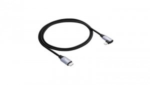 Kabel USB Akyga AK-USB-56 USB type C (m) / Lightning (m) kątowy ver. 2.0 30W 1m