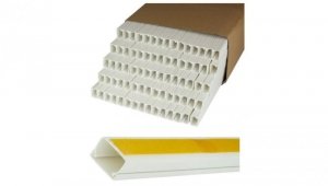 Listwa elektroinstalacyjna kanał kablowy BKK 25x16mm korytko z pokrywą i taśmą montażową 2-stronną KARTON=154m (77szt) NEKU
