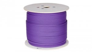 Kabel FTP kat.6A F/FTP 4x2x0,56 Dca fioletowy LSOH NEKU 500m