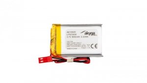 Akumulator litowo-polimerowy Akyga AKY0620 LP523450 Li-Po 3.7V/900mAh PCM złącze JST 2.54 2Pin 150mm
