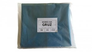 Worki na gruz 120l niebieskie bardzo mocne op. 10 szt.