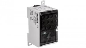 Blok dystrybucyjny - rozdzielczy OJL280A czarny we: 1xAl/Cu 35-120 wy: 2x6-35mm2/5x2,5-16mm2/ 4x2,5-10mm2 1000V MAB1281S10