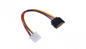 Adapter z kablem Akyga AK-CA-11 SATA (m) / Molex (f) 15cm