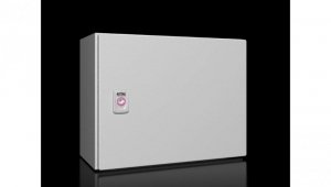 AX Obudowa kompaktowa 380x300x210 mm blacha stalowa z pł. mont. jednodrzwiowa 1 zamek dźwigienkowy 1031.000