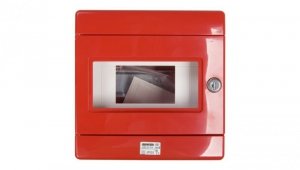 Szafka do wyłącznika p.poż. 1x8 moduły natynkowa czerwona 42 RV GW42202