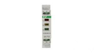 Lampka modułowa 3-fazowa żółta/czerwona/zielona 3x230V+N LK-713K