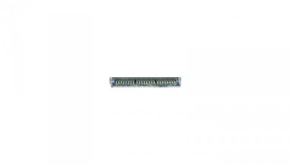 Patch panel FTP Cat6 24 porty, 1U, czarny