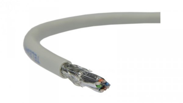 Kabel FTP kat.7 S/FTP 4x2x0,46 linka szara LSOH Telegärtner /305m/