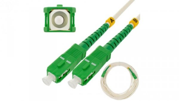 Patchcord światłowodowy FO SM SC/APC-SC/APC simplex 9/125 G.657A1 NEKU 35m
