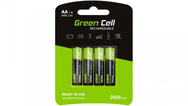 Green Cell Akumulator Ni-MH HR6 / AA 2600mAh /4szt./