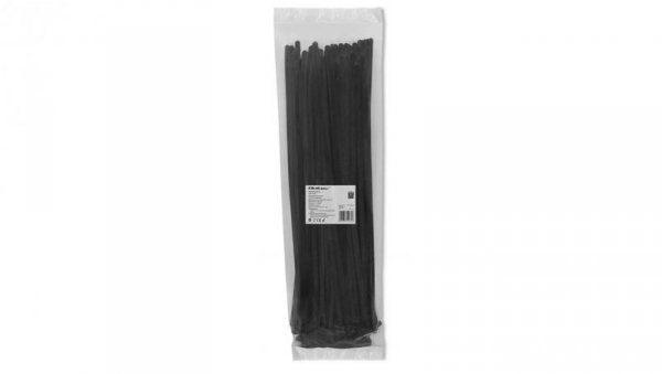 Qoltec Opaski zaciskowe wielorazowe/trytki 7.2*400mm Nylon66 UV Czarne