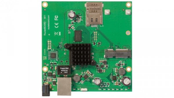 Router 1x RJ45 1000Mb/s, 1x miniPCI-e, 1x SIM MikroTik RBM11G